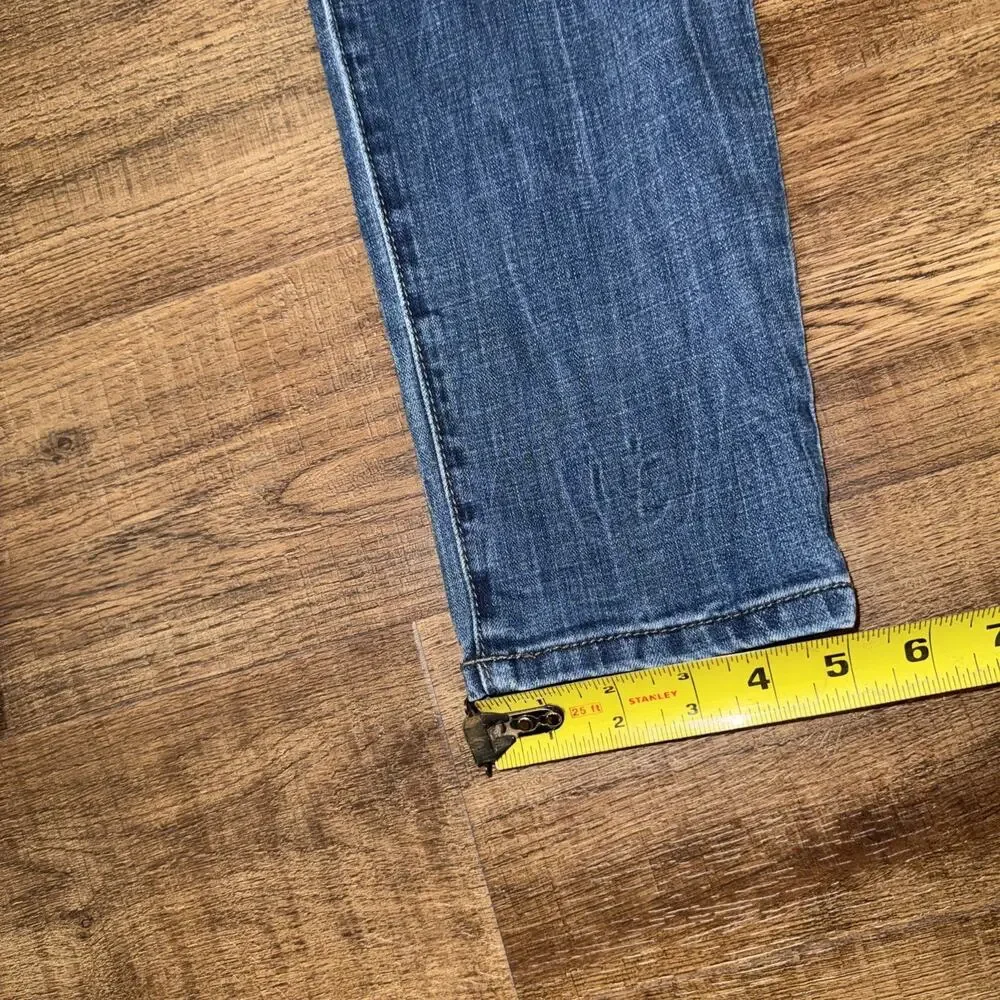 TRUE RELIGION Tony Straight Jeans Mens Size 34 (34x31) Medium Wash Blue
